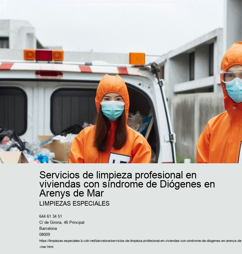 Servicios de limpieza profesional en viviendas con síndrome de Diógenes en Arenys de Mar