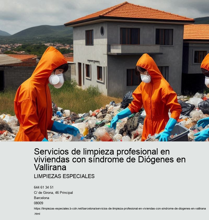 Servicios de limpieza profesional en viviendas con síndrome de Diógenes en Vallirana