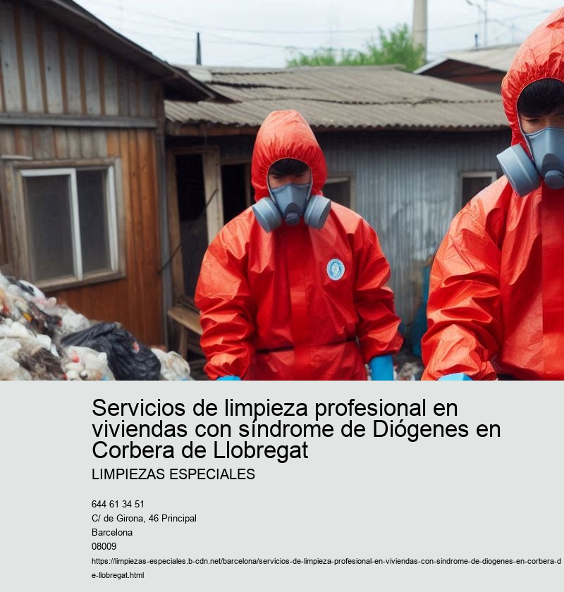 Servicios de limpieza profesional en viviendas con síndrome de Diógenes en Corbera de Llobregat