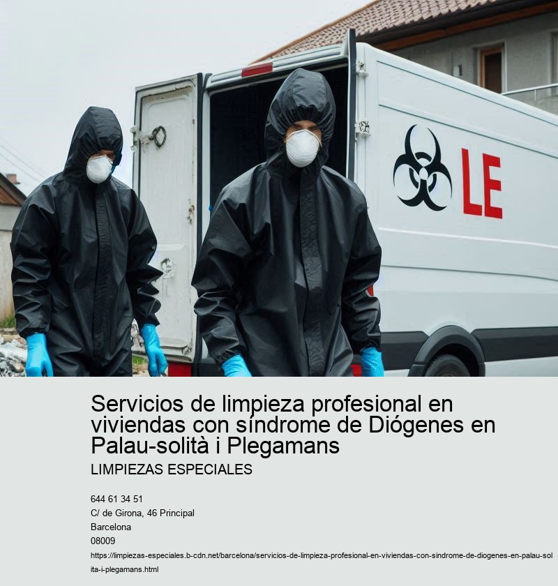 Servicios de limpieza profesional en viviendas con síndrome de Diógenes en Palau-solità i Plegamans