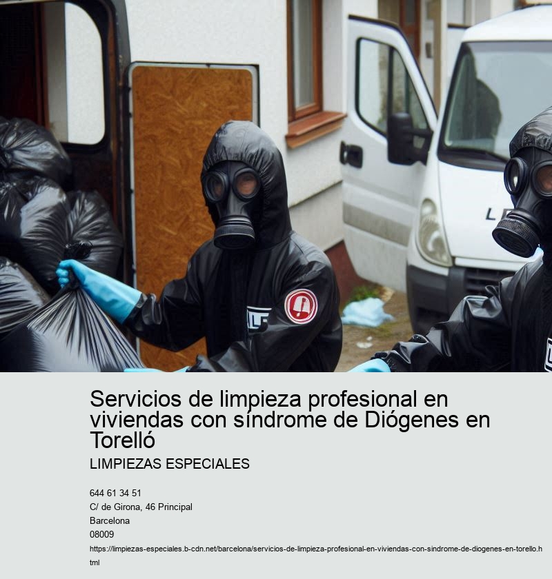 Servicios de limpieza profesional en viviendas con síndrome de Diógenes en Torelló