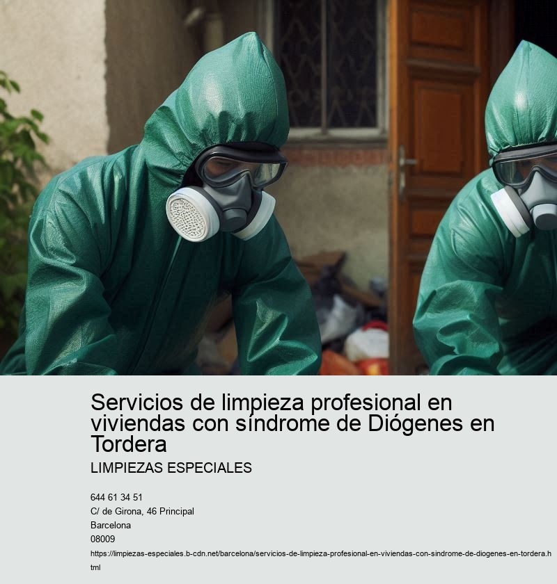 Servicios de limpieza profesional en viviendas con síndrome de Diógenes en Tordera