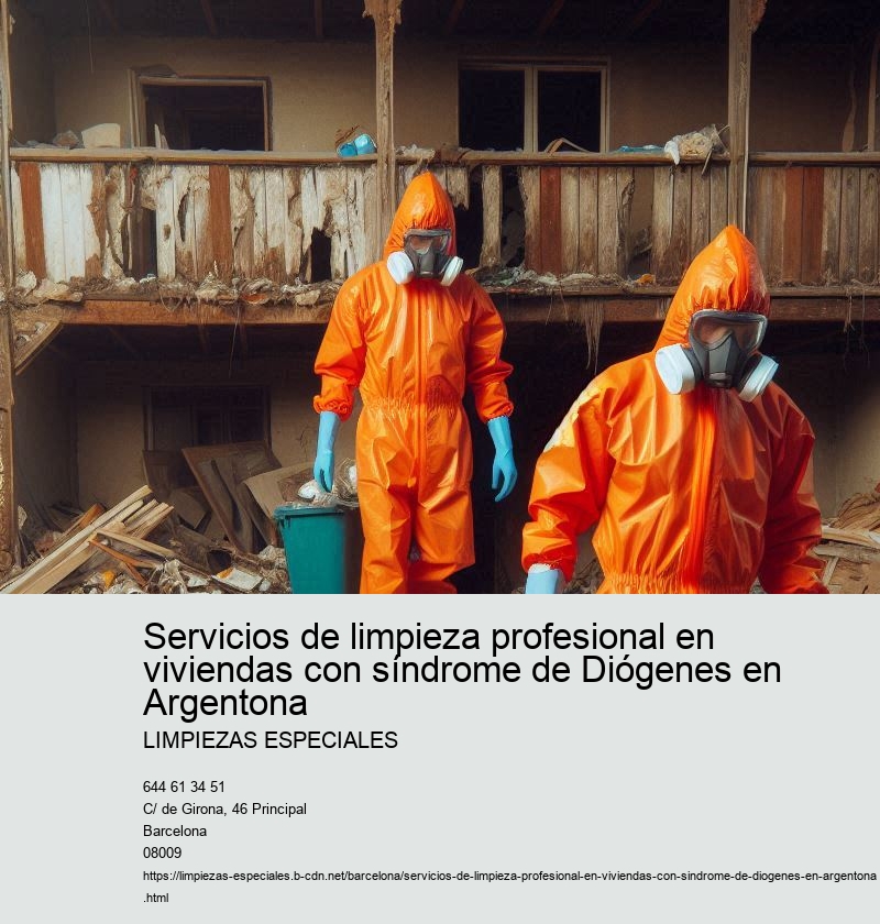 Servicios de limpieza profesional en viviendas con síndrome de Diógenes en Argentona