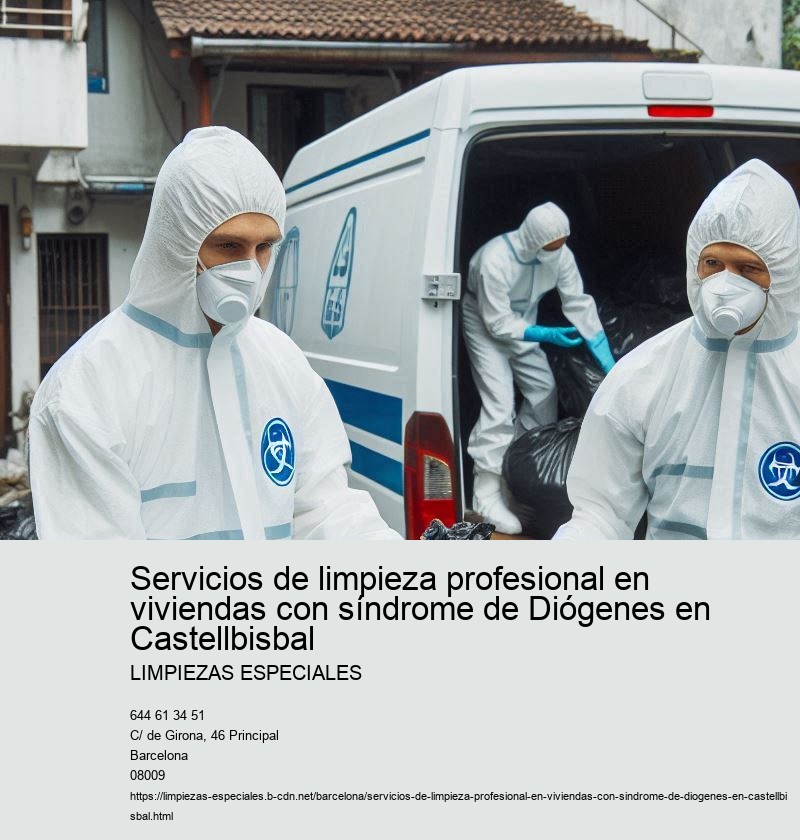 Servicios de limpieza profesional en viviendas con síndrome de Diógenes en Castellbisbal