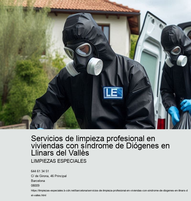 Servicios de limpieza profesional en viviendas con síndrome de Diógenes en Llinars del Vallès