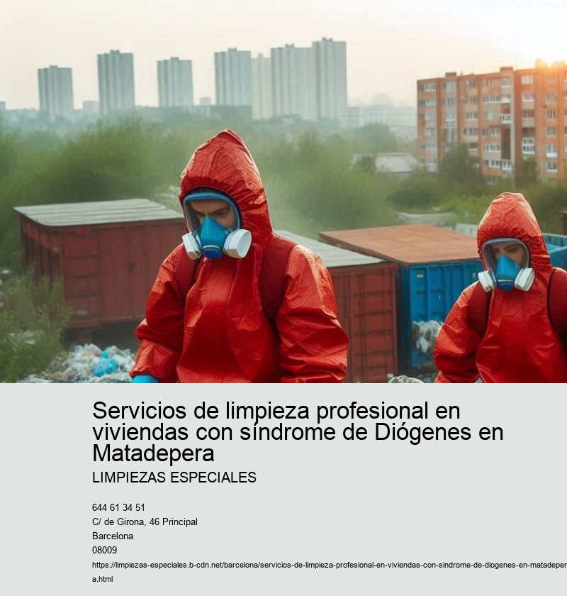 Servicios de limpieza profesional en viviendas con síndrome de Diógenes en Matadepera