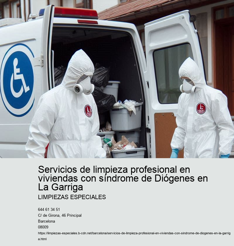 Servicios de limpieza profesional en viviendas con síndrome de Diógenes en La Garriga