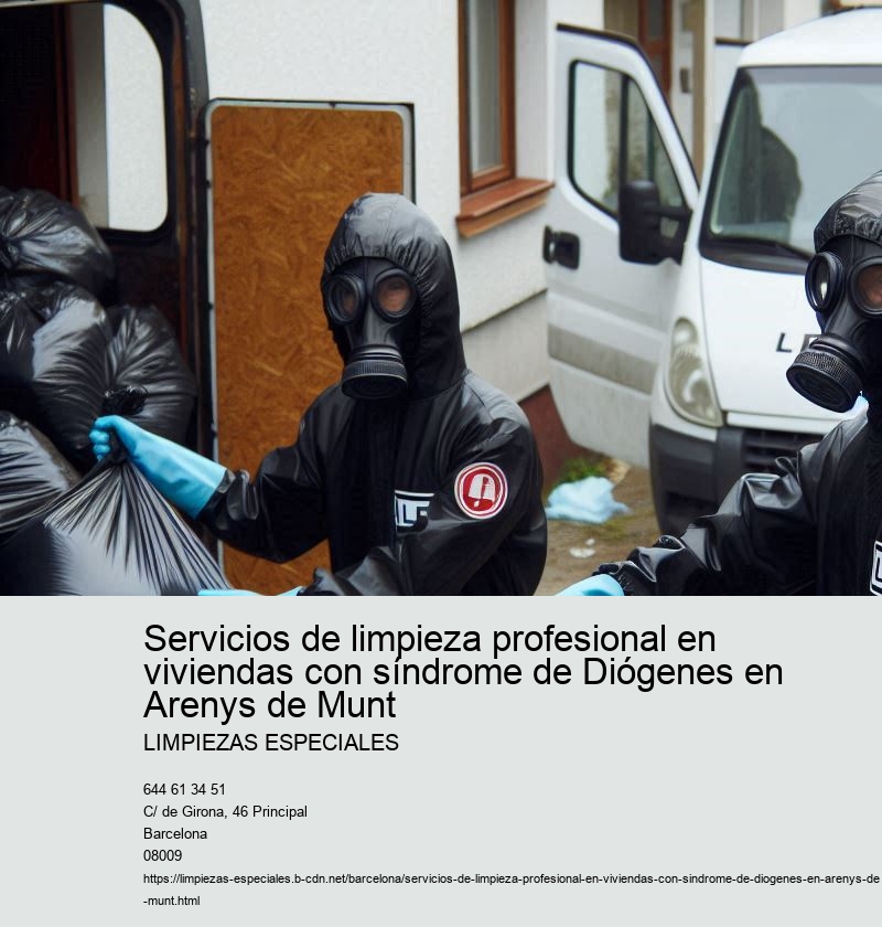 Servicios de limpieza profesional en viviendas con síndrome de Diógenes en Arenys de Munt