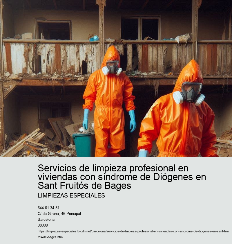 Servicios de limpieza profesional en viviendas con síndrome de Diógenes en Sant Fruitós de Bages