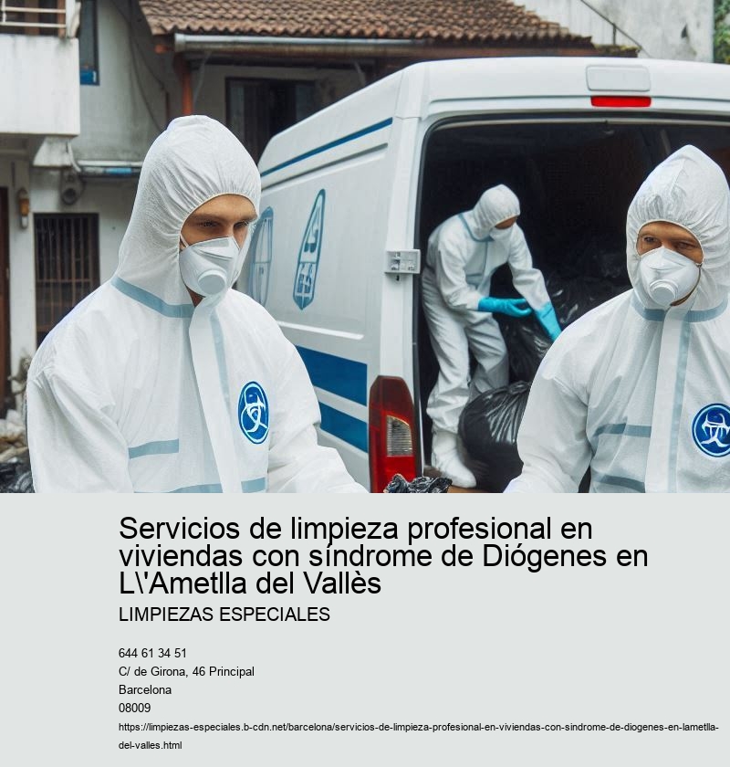 Servicios de limpieza profesional en viviendas con síndrome de Diógenes en L'Ametlla del Vallès