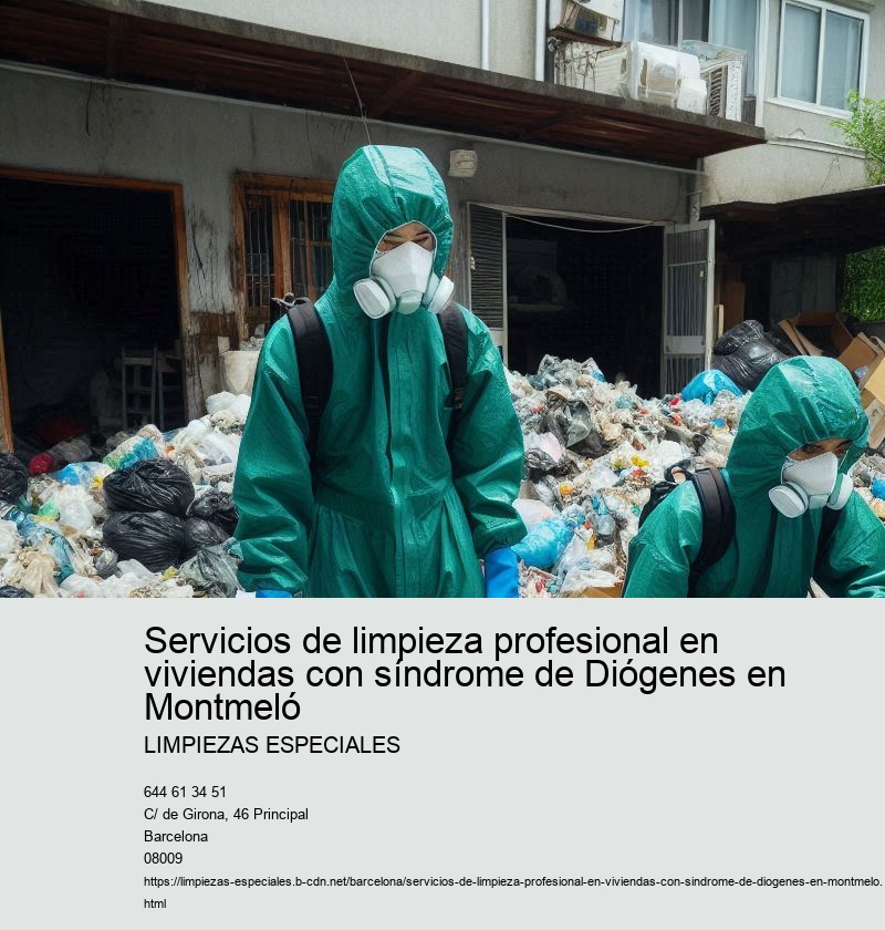 Servicios de limpieza profesional en viviendas con síndrome de Diógenes en Montmeló