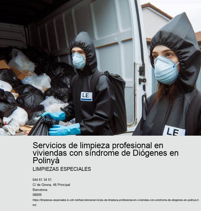 Servicios de limpieza profesional en viviendas con síndrome de Diógenes en Polinyà