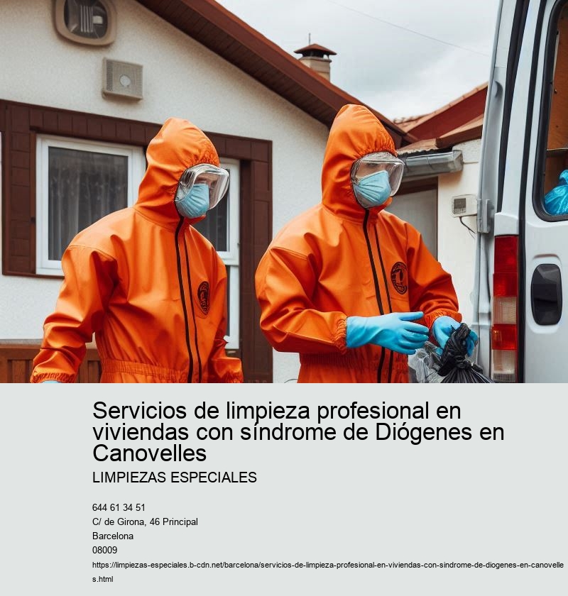 Servicios de limpieza profesional en viviendas con síndrome de Diógenes en Canovelles