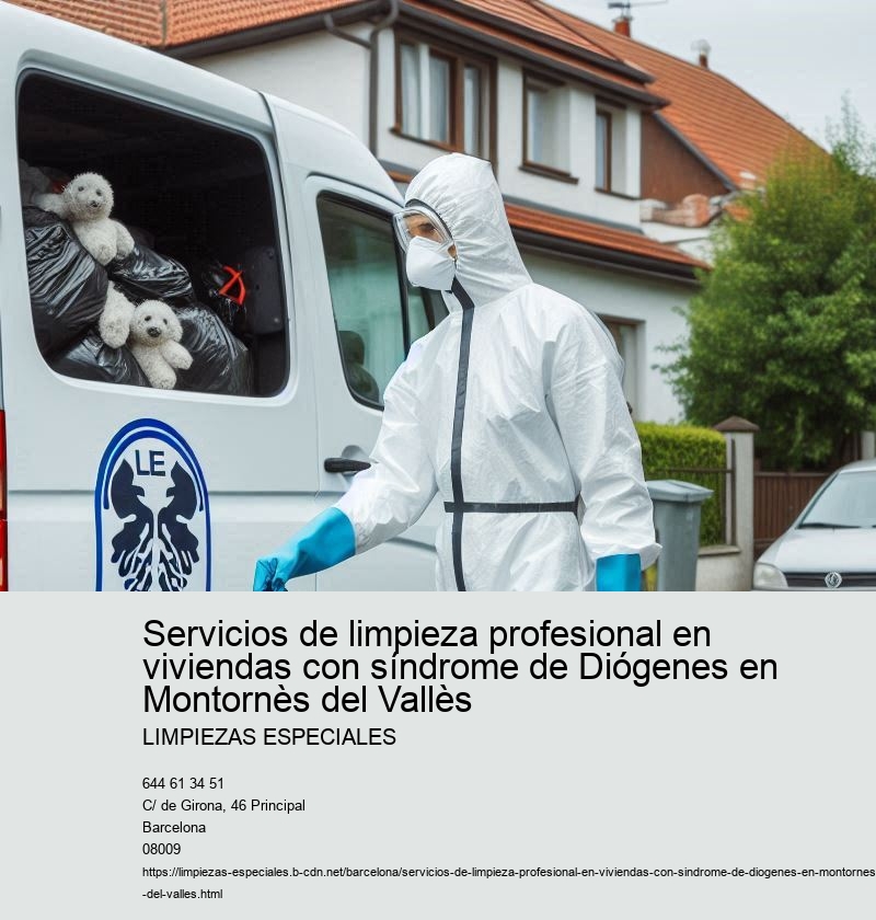 Servicios de limpieza profesional en viviendas con síndrome de Diógenes en Montornès del Vallès