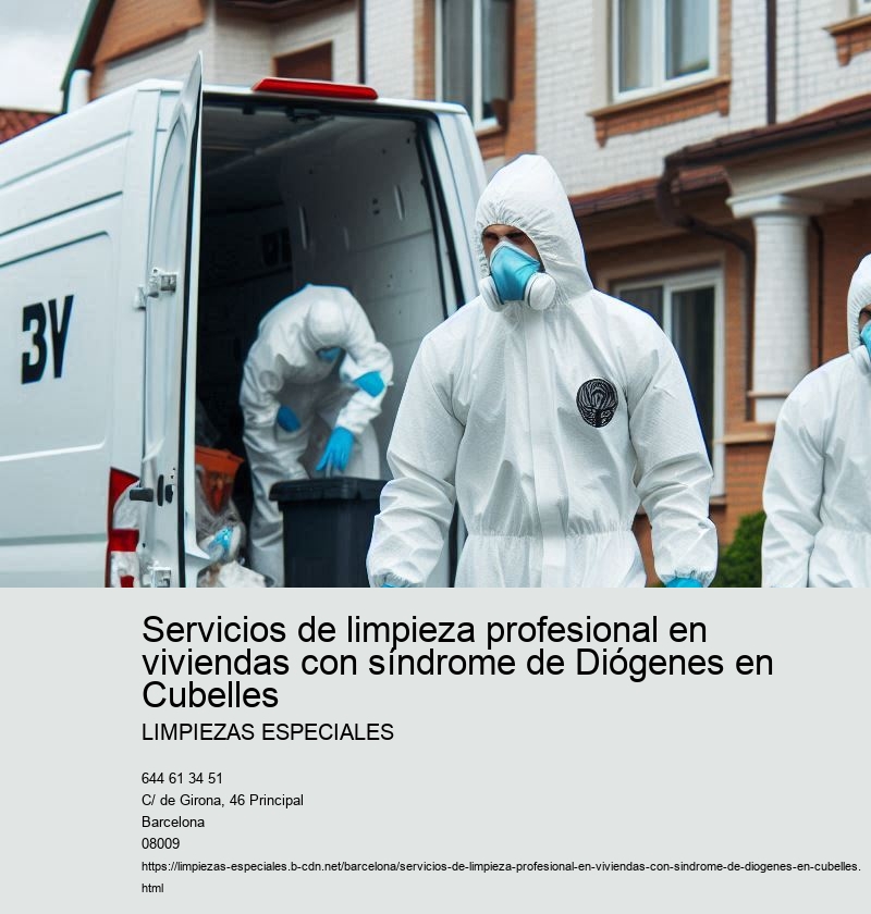 Servicios de limpieza profesional en viviendas con síndrome de Diógenes en Cubelles