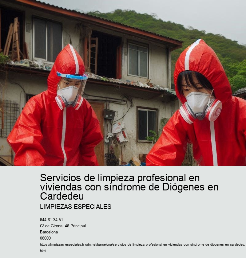 Servicios de limpieza profesional en viviendas con síndrome de Diógenes en Cardedeu