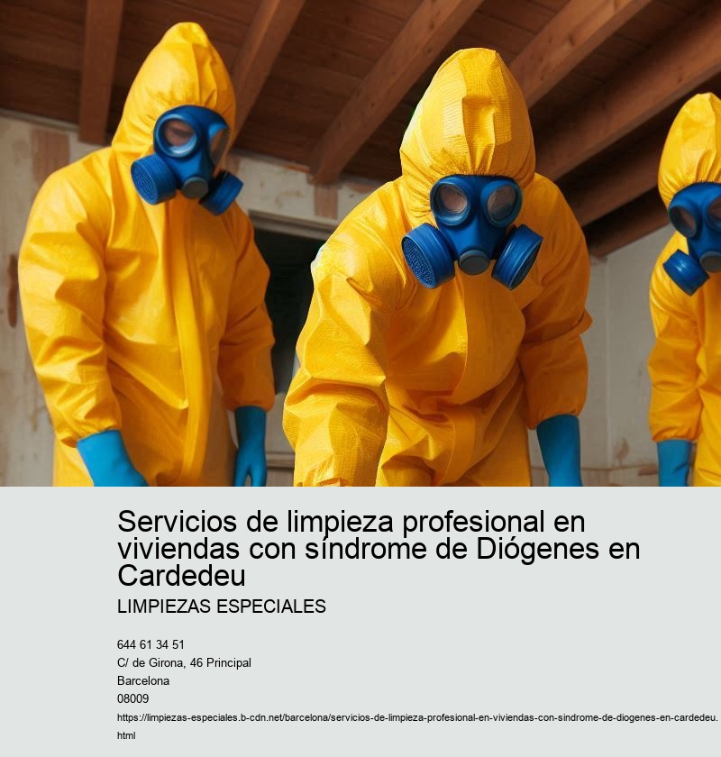 Limpieza especializada para el síndrome de Diógenes en Cardedeu